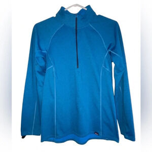 Patagonia Capilene Midweight 1/4 Zip Base Layer Women’s Size Small Blue